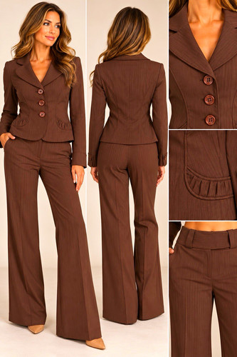 Nanette lepore brown pinstripe - lepore,
